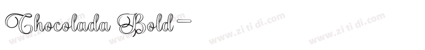 Chocolada Bold字体转换